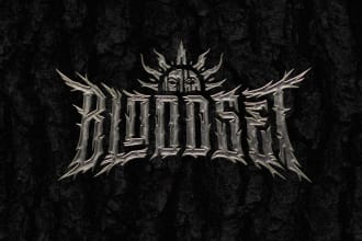 create typeface and logo your metal band