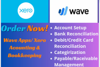 do bookkeeping in xero and wave accounting software