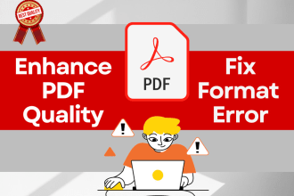 fix PDF file errors for ready to print