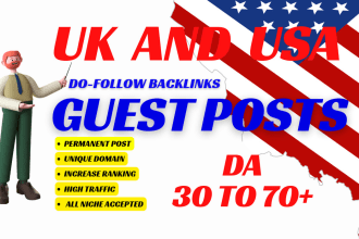 publish UK and USA guest posts, USA guest post, UK backlinks