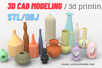 do cad design,2d drawing,3d printing files using solidworks