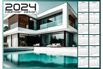 design professional desk calendar, wall calendar