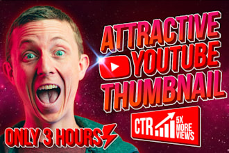 make attractive youtube thumbnail design quickly