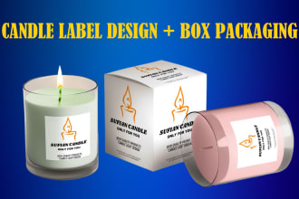craft elegant candle labels and product designs