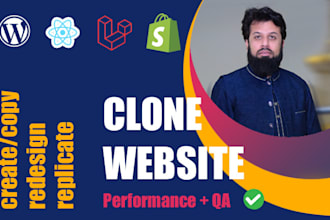 copy clone websites fix wordpress develop laravel vue reactjs create shopify