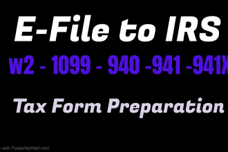 do assist to efile of w2, w9,w8 ben, 1099, 941, 940,944, 1040 forms