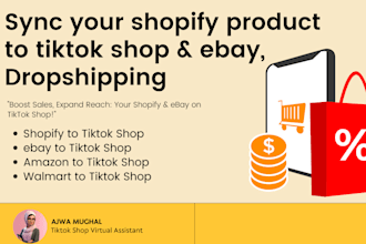 list sync your shopify product to tiktok shop ebay to tiktok shop dropshipping