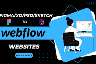convert your figma, xd, and sketch to webflow