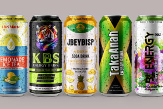do label, logo beer, energy drink, beverage, can, juice, water, soda, cola