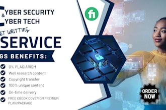 research, write, and design your tech, cybersecurity ebook