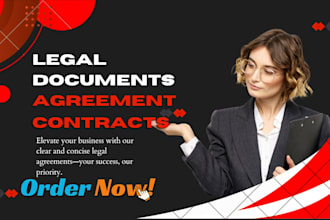 expertly write legal contract, agreement, nda, llc operating