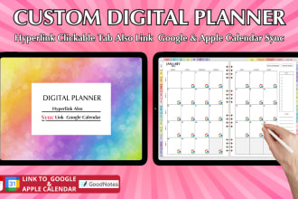 create digital planner, google and apple calendar sync and chatgpt integration