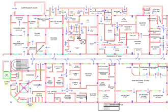 design 2d drawings of parts and layouts of domestic and commercial buildings