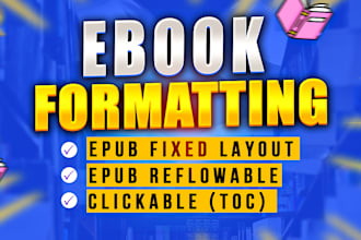 convert word and PDF to epub and do ebook formatting
