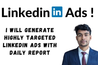 generate highly targeted linkedin ads with daily report
