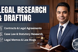 do legal writing articles and legal research or contracts