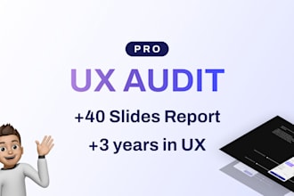 do pro UX UI audit for your site or app
