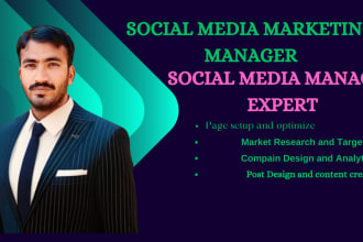 your social media marketing manager and social media marketing expert