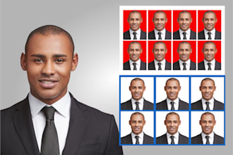 do passport size photo, headshot from any photo in adobe photoshop