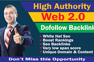 provide authority dofollow web 2 0 backlinks