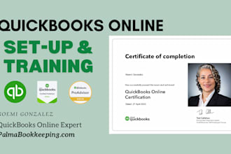 do quickbooks setup, customization, and expert training