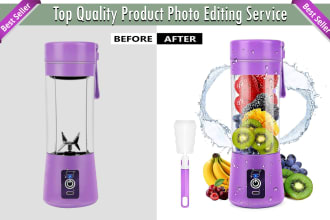 do product photo editing for amazon product listing and background removal