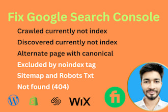 fix index coverage errors on google search console and technical seo issues