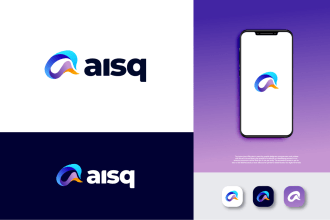 design a modern saas, technology, digital marketing ai logo