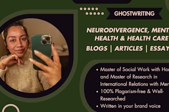 write an article or blog about mental health