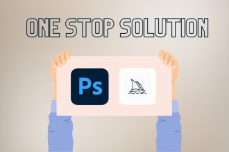 create and fix ai images using midjourney and photoshop ai