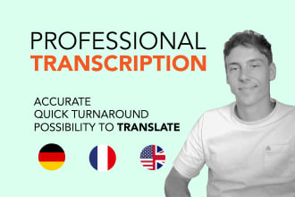 transcribe audio and do video transcription