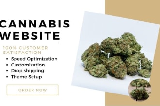 create cbd, hemp, weed cannabis marijuana landing page cannabis website