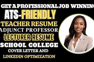 write teaching resume, adjunct professors resume, lecturer and student lecture