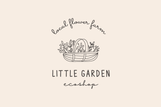 do modern hand drawn minimalist line art logo design