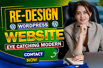 redesign your old website into a modern responsive wordpress site