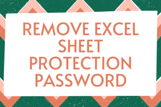 remove excel sheet protection