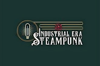 do a beautiful steampunk logo and any graphics design