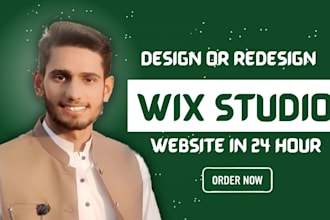 create wix studio website design or redesign wix studio website