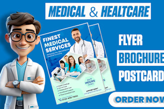 design professional health care, medical, dental, clinical brochure or flyer