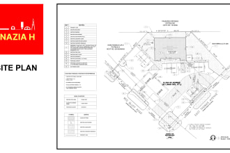 do site plans with parking, building location
