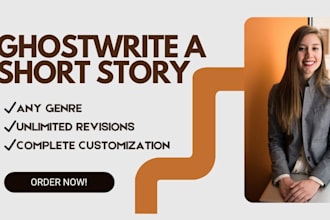 ghostwrite or write a captivating thriller, mystery or romance story for you