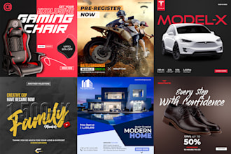 design high quality social media post ads for insta and fb