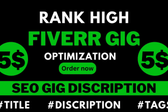 write SEO optimized fiverr gigs descriptions that increase your sales