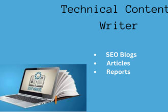 write technical articles and blogs