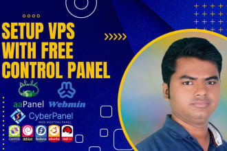 professional free control panel setup for your vps server