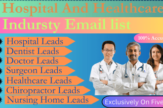 provide you valid email list of hospital and healthcare industry