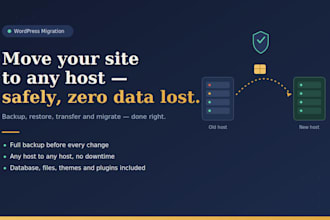 backup, restore, transfer, move, and migrate wordpress website