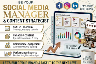 be your social media manager and content strategist