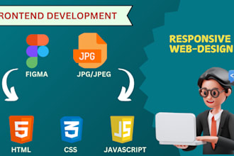 develop a responsive website using HTML CSS javascript