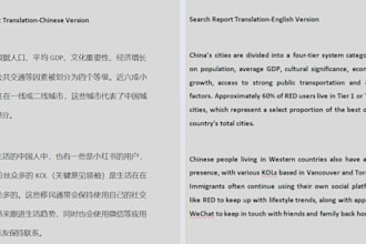 translate marketing content from chinese to english and vice versa